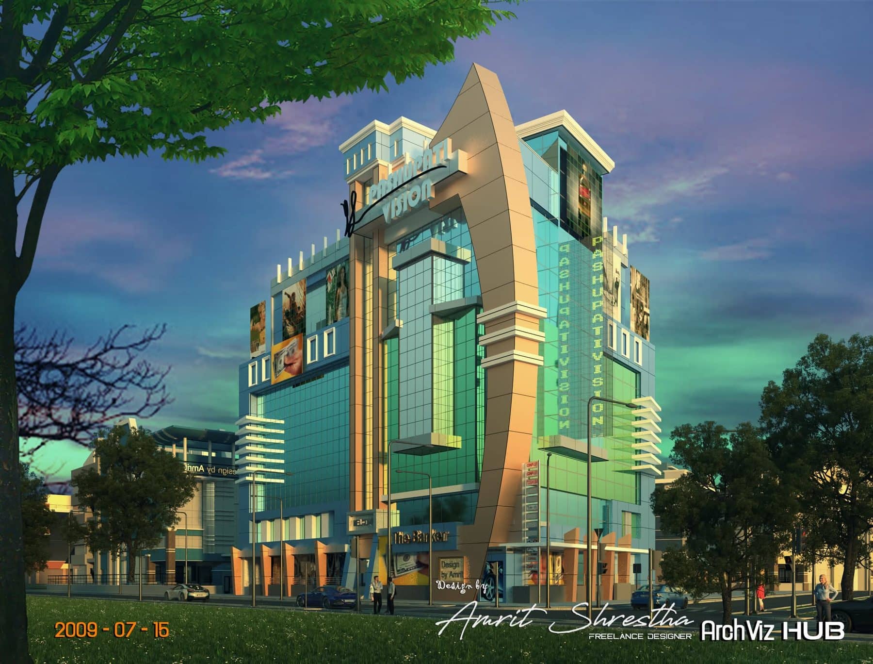 Commercial tower