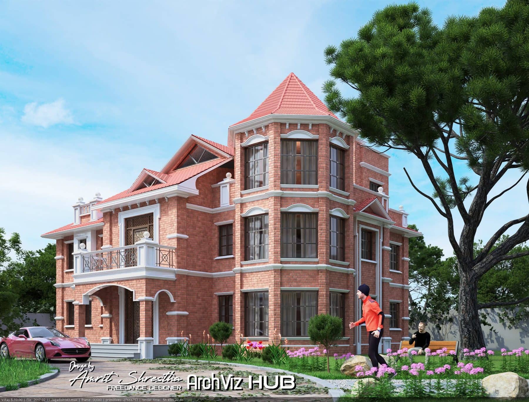 Brick residence